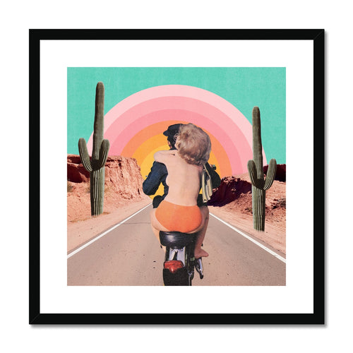 Motorcycle Mama Framed Print